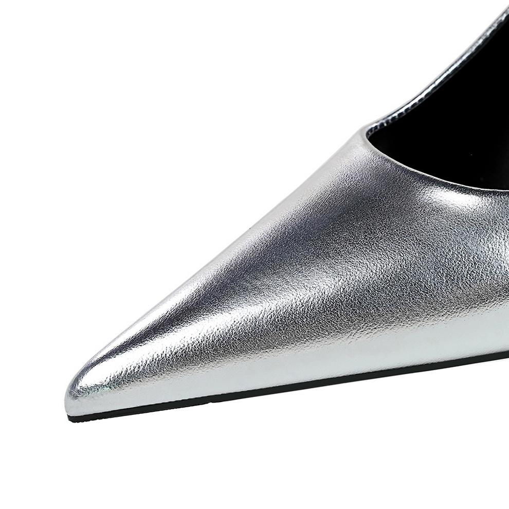 Damenschuhe, Keilabsätze, High Heels, Flache, spitze Keilschuhe aus Metall, Maßgefertigte Schuhe, High Heels