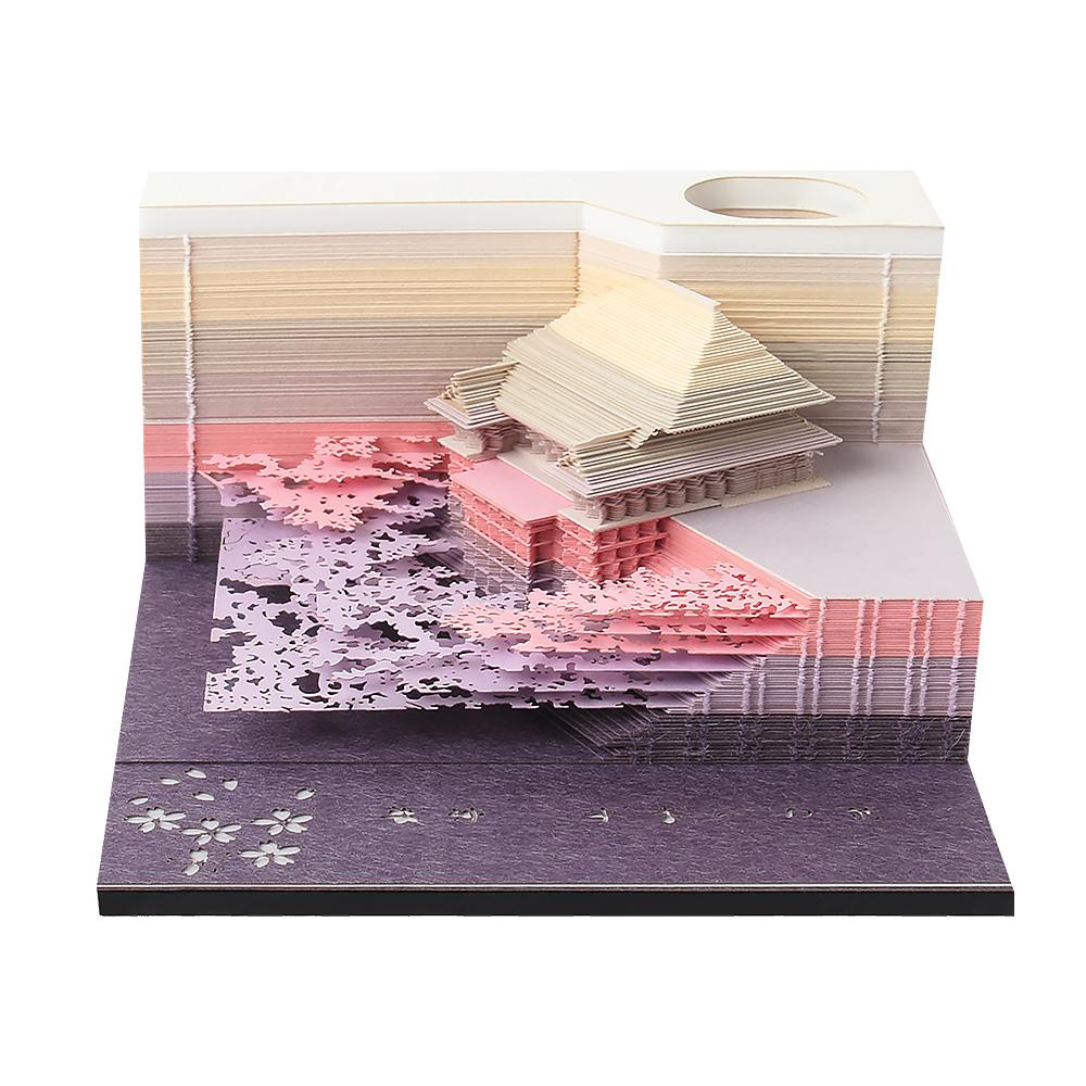 Customized Creativity Cute House Model Custom 3D Memo Pad Sticky Note Notepads Tear Promotional Memo Pads Stationery