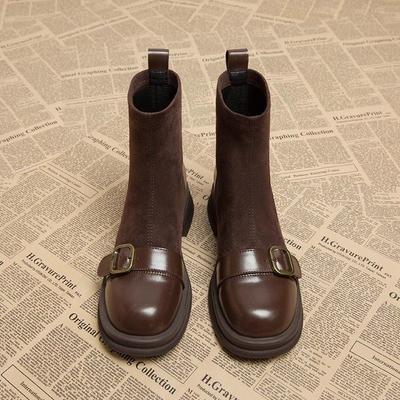 British Martin Boots Children's Autumn and Winter Comfortable Skinny Women's Short Boots