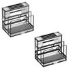 Kitchen Cutlery Holder Practical Counter Drying Rack Organizer Storage Rack for Soap Cutting Board Pot Pan Lid Household Bar