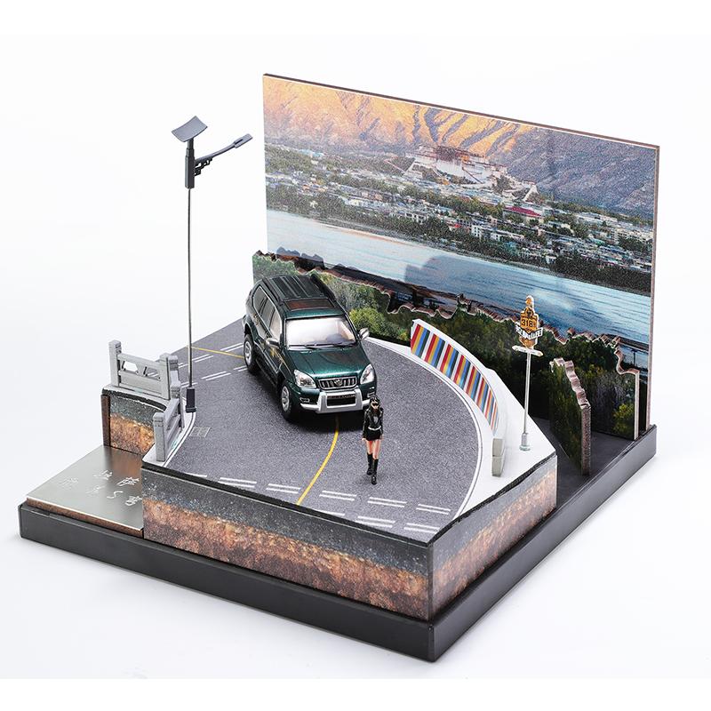 Ggt 1:64 Prado 120 Foshan Ausstellung Limited Edition Legierungsmodellauto black