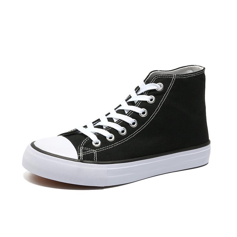Kua Jing Dou Chuan Summer DIY High-Top Canvas Shoes - Breathable Unisex Design