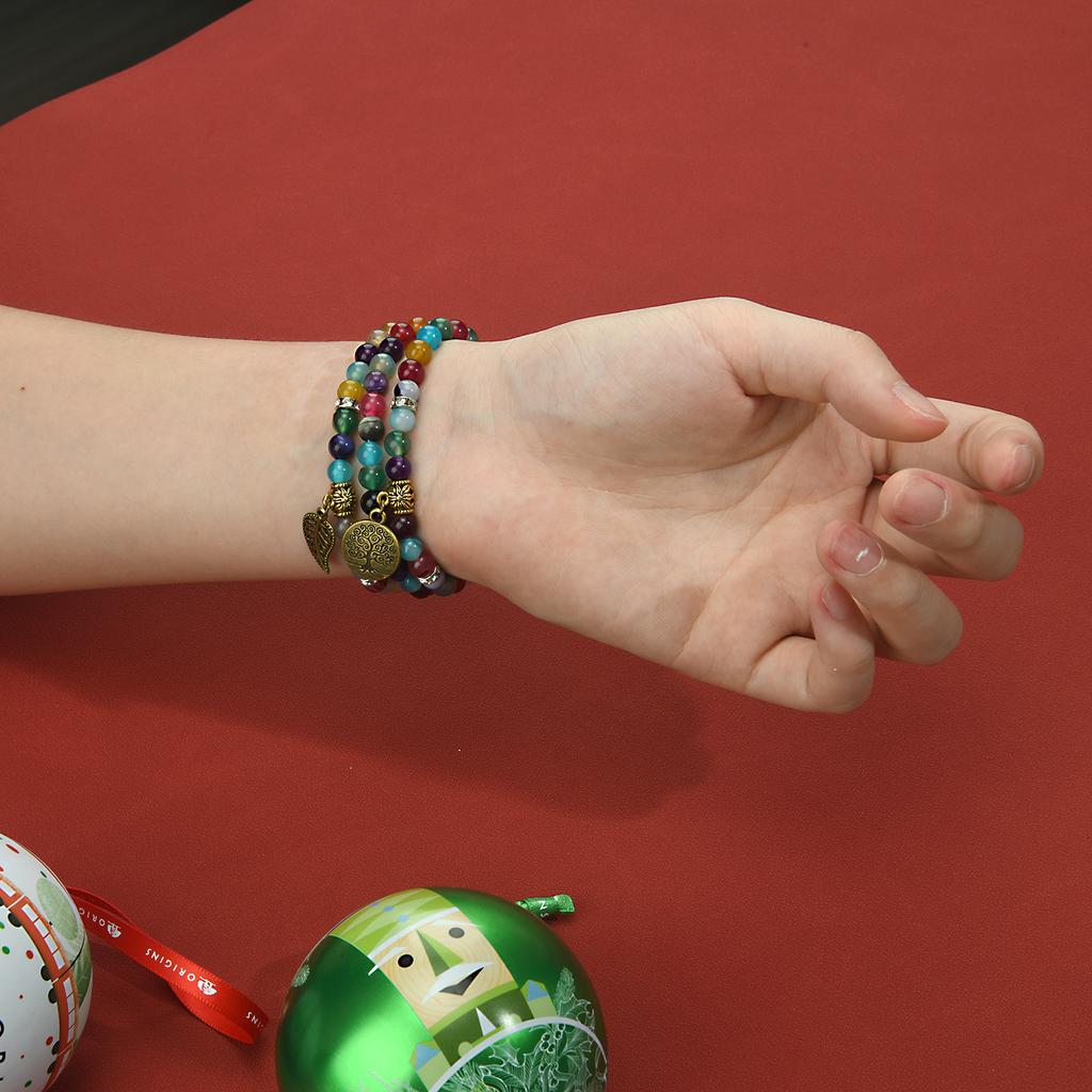 Pasek do zegarka Apple Watch Series 10 9 8 7 SE 6 5 4 3 2 1 42mm 41mm 40mm 38mm Bransoletka z koralików Pasek na nadgarstek