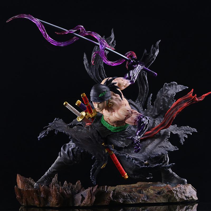 One Piece King Gk Rhonoa Solon Handheld Convertible Model Ornament Double Headed Carving Action Figure Collectible Toy