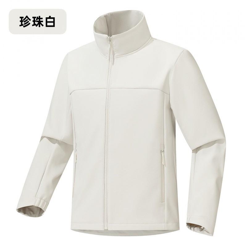 Unisex Softshelljacke mit Fleece-Futter Winddicht Wasserdicht Outdoor Wandern Camping Radfahren Reisen Herbst Winter