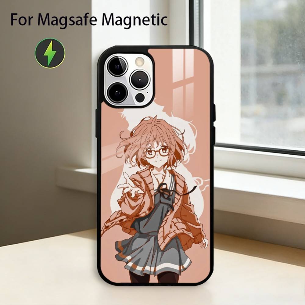 Anime Beyond the Boundary Phone Case For iPhone17,16,15,14,13,12,11 Plus,Pro Magnetic For Magsafe Wireless Charging