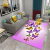 3D Colorful Butterfly Carpet Bedroom Entrance Door Decor Mat Indoor Carpets Living Room Floor Mats Bathroom Non-slip Area Rugs