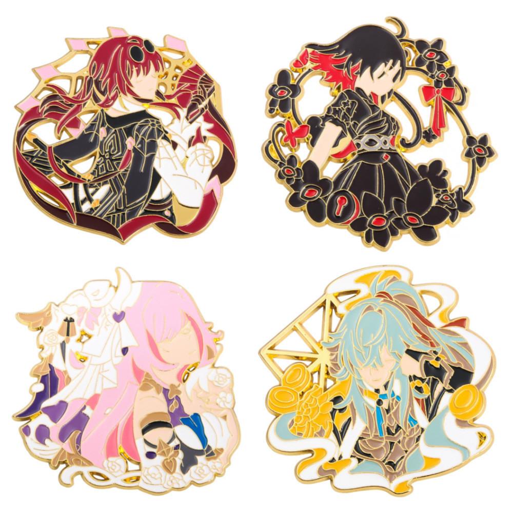 Honkai Star Rail Cartoon Character Brooch Alloy Decorative Pin For Fans