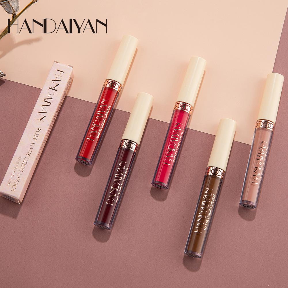 Velvet Lipstick Lip Gloss, Smooth for Daily Makeup, Women and Girls
