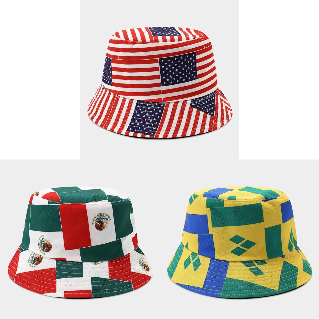Cappello da Sole A Doppia Faccia Con Visiera Corta Per Protezione Solare All'Aperto - Coppa del Mondo di Calcio