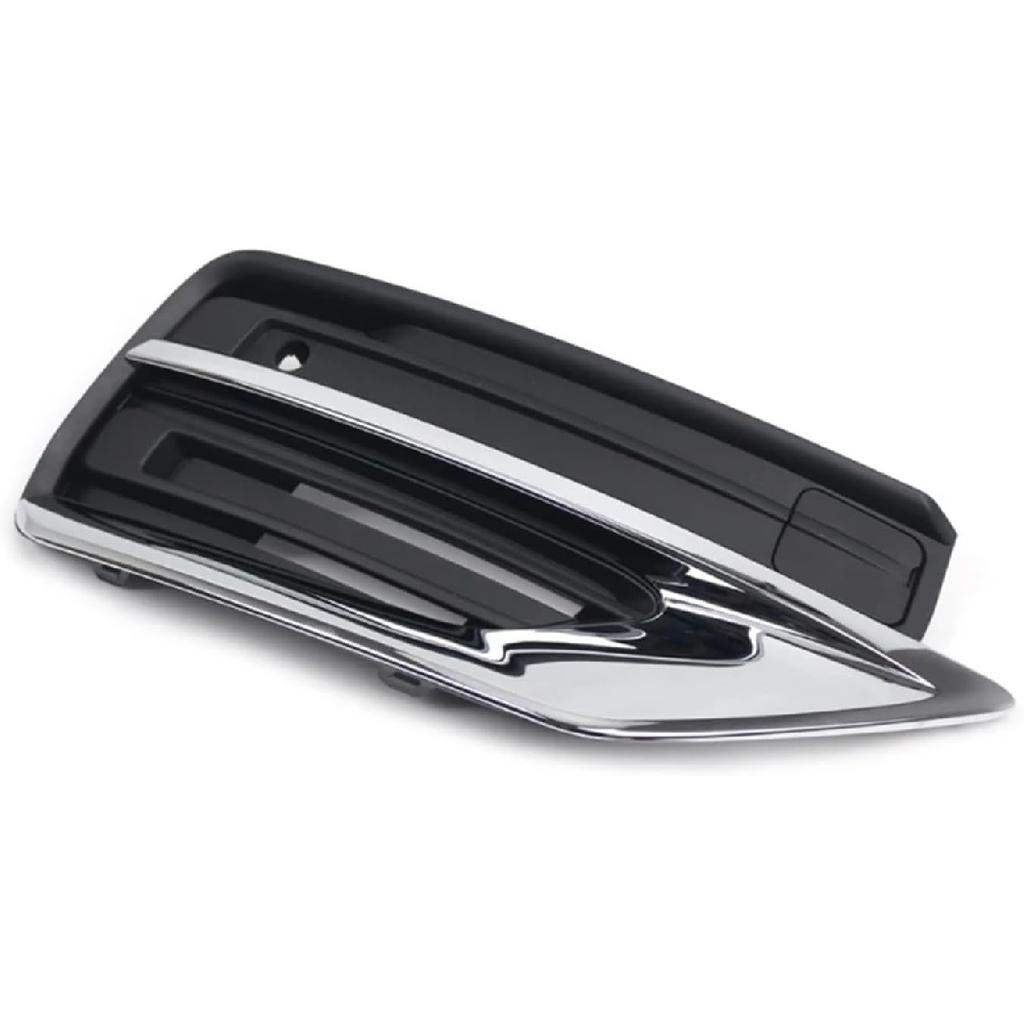 1pc Left/Right Car Front Lower Bumper Grilles Trim Chrome Cover 31663539 31663514 Compatible For Volvo XC90 2020 2021 2022 2023 2024 Parts(Left 1pc)
