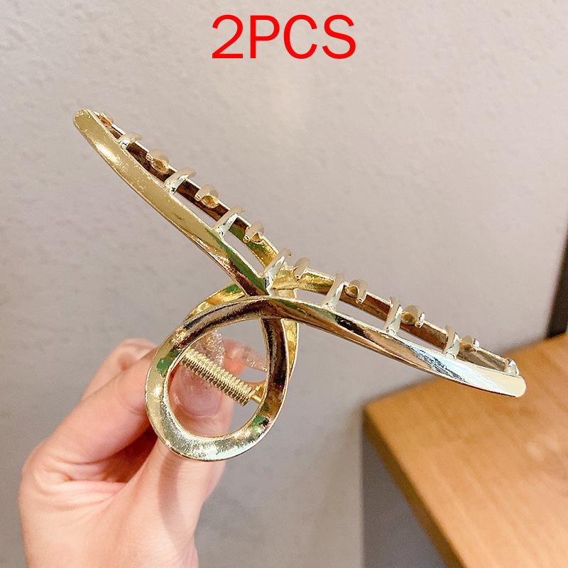 (87 Styles) 2pcs/ Set New Large Jelly Color Hair Clip Acrylic Hair Claw Shark Clamp For Women Girls Fashion Summer Updo Headwear Hair Accessories