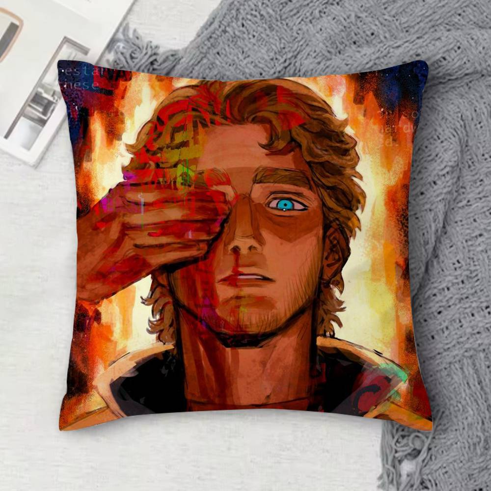 Mouthwashing Double-Sided Printed Square Decorative Cushion Cover For Sofa Living Room Home Decor