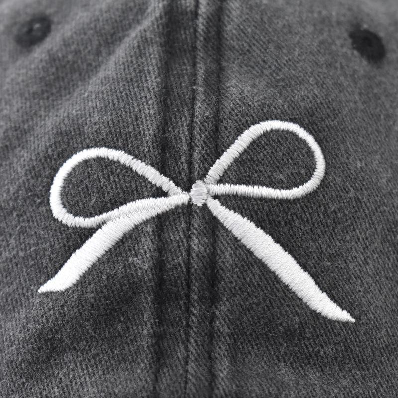 Casquette de baseball à broderie nœud en coton printemps nouveau casquette à broderie personnalisée