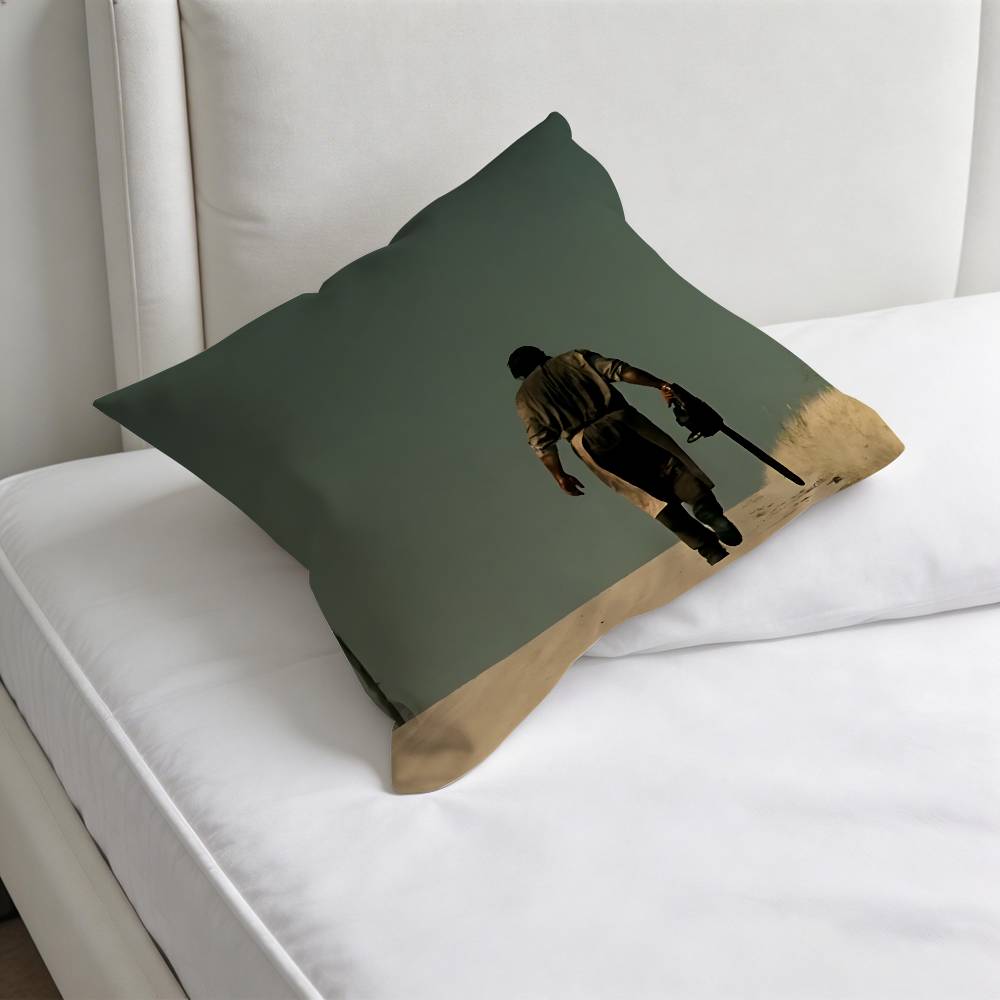 SSaw Horror MMassacre Cool Printed Pillowcase Soft Polyester Pillow Cover Home Bedding Decor Print Gift No Pillow Core