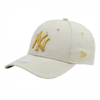 New Era Damen Baseballkappe mit metallischem Logo der New York Yankees