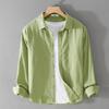 Herren Langarm Freizeit Hemd, Künstlerisches Frisches Baumwollrevers Lockeres Hemd, Outdoor Camping Dünner Mantel, Cardigan Top