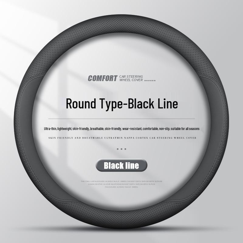 Ultra-Thin Genuine Leather Steering Wheel Cover for Chery Tiggo & Arrizo Models