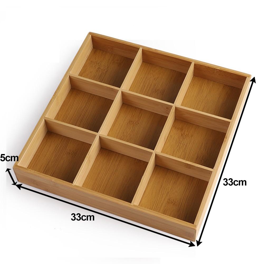 Wooden Tray Grids Multi Functional Multifunctional