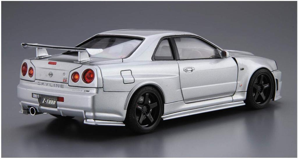 Aoshima Bunka Kyozai Maßstab The Model Car Serie 34 Nismo BNR34 Skyline 2004 Plastikmodell 1/24 Nein. GT-R Z-tune