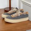 Zapatos de lona con suela gruesa para hombre, jóvenes, casuales, versátiles, ligeros, cómodos, modernos, zapatos de verano de caña baja, zapatillas de lona viejas, nuevas