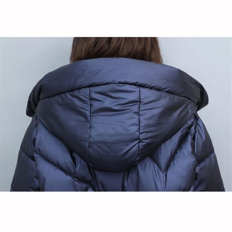 Hooded Padded Jacket Women's Mid Length Winter Fashion Thick Warm Jackets