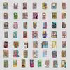 50 Cute Vending Machine Series Graffiti Stickers Stationery Stickers Water Cup Computer Waterproof Decorative Stickers