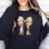 Christmas Coquette Bow Sweatshirt Merry Christmas Hoodie Tis The Season Hoodie Cozy Women Apparel Xmas Party Women Winter Outfit