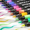 Soft Brush Tip Acrylic Marker Pens – Vibrant, No Bleeding, Ideal for Canvas, Rock, Wood, Glass, Fabric, DIY Crafts
