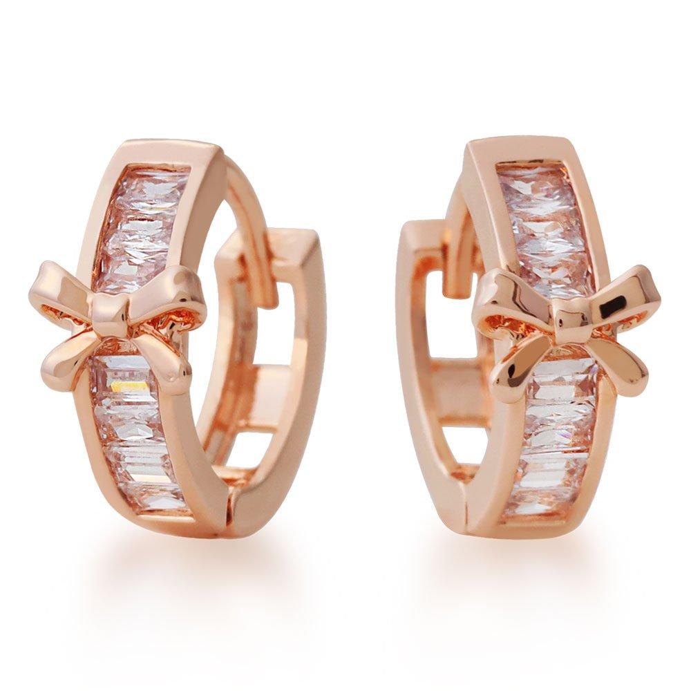 14K Gf Gold-Filled Ribbon Hoop Earrings