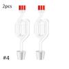 S-Shape Airlocks ,Homebrew Bubble Airlock Carboys Stopper Fermenter Seal Valve with Food Grade Grommets Wine Making Equipment