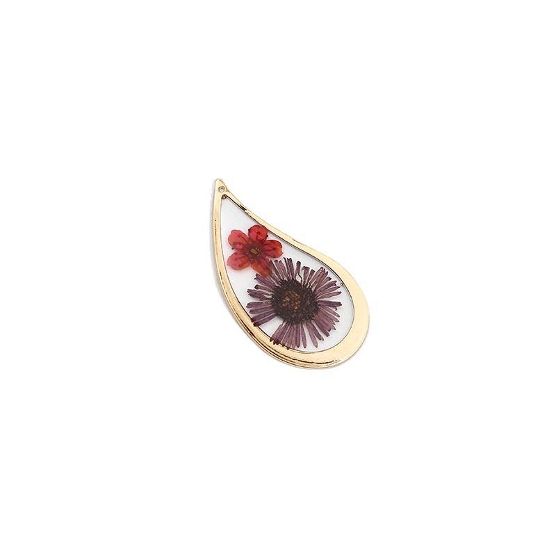 Womens Earrings Pendant 2023 Blingbay Retro Trend Transparent Resin Natural Dried Flower Earrings Fashion Jewelry Accessories Modern Jewelry Gifts