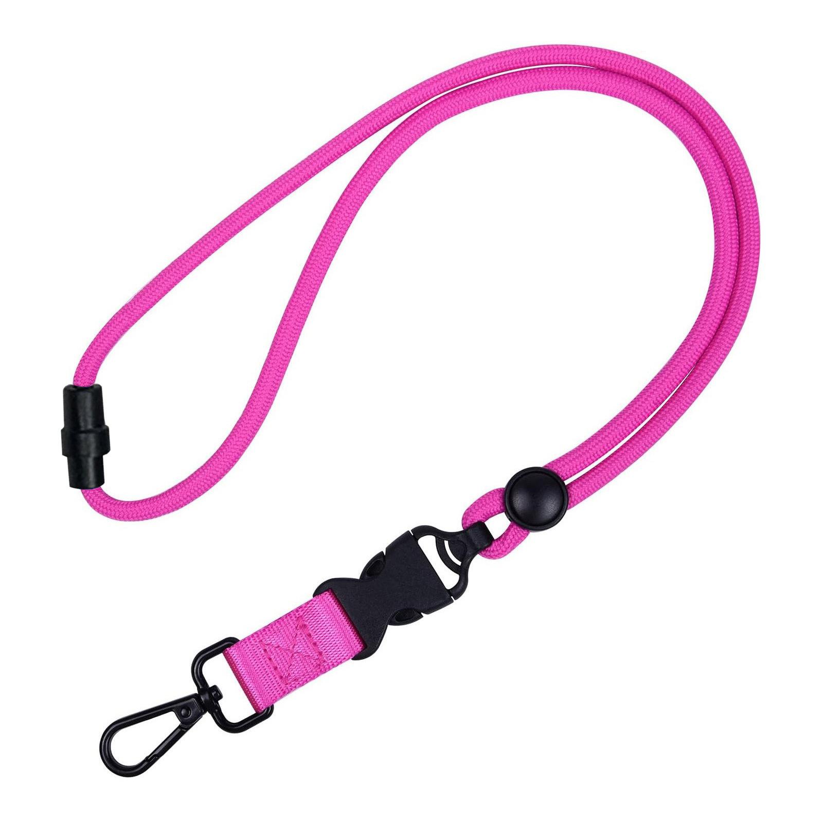 

Adjustable Feminine Neck Hanging Strap Woman Separable Long Lanyard Safety Rope for ID Name Card Badge Holder Purple Key Chain