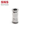 SNS 304 Stainless Steel Straight Air Pipe Quick Connector