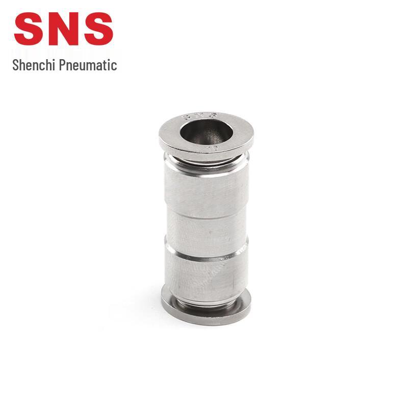 SNS 304 Stainless Steel Straight Air Pipe Quick Connector