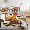 3pcs Chip & Dale Bedding Set 1 Soft Quilt Cover + 2 Pillowcases, Machine Washable Suitable for All SeasonsQ007