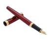 Gullor Calligraphy and Art Fountain Pen 388 Black with Red Grain and Golden Medium Nib