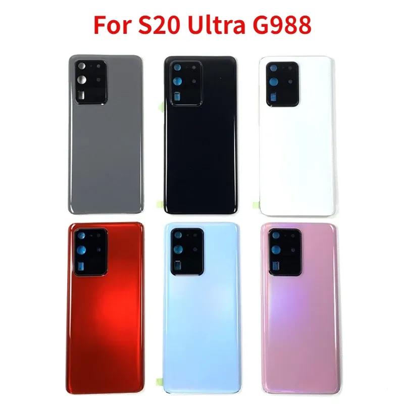 Back Cover For Samsung Galaxy S20 Ultra S20U G988 Battery Cover Housing Glass Cover Back Rear Case