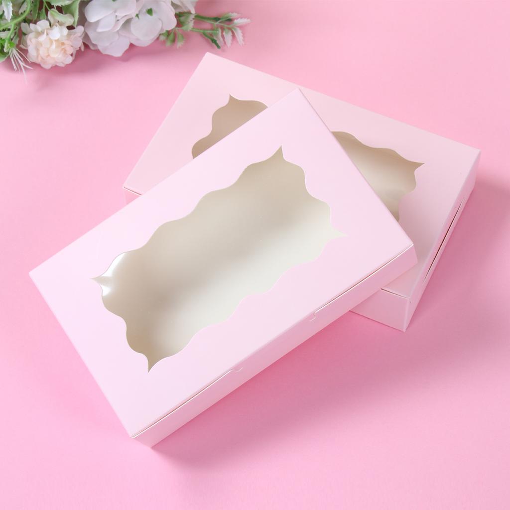 Pink Cake Box Happy Birthday Party Decorations Gender Reveal Cake Packaging Box Birthday Wedding Baby Shower Party Supplies