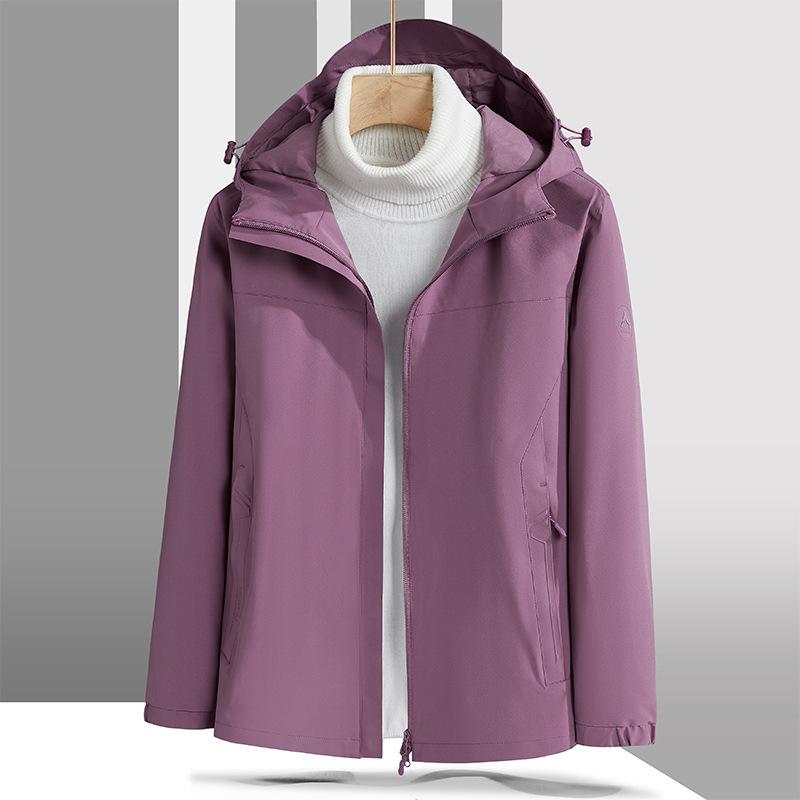 Sports Windbreaker Spring and Autumn Large Size Top Outdoor Loose Casual Jacket Hooded Outer