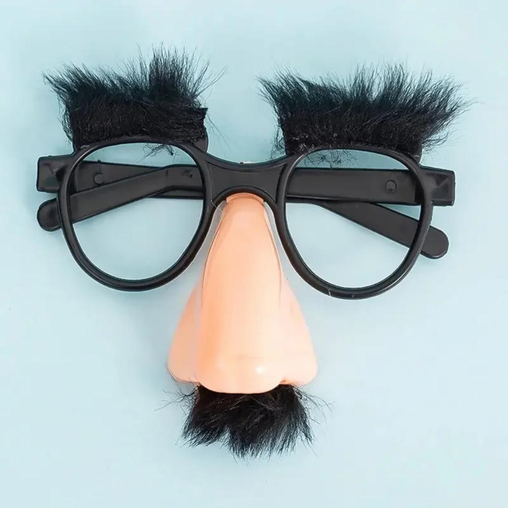 9pcs Black Glasses with Eyelash Nose Beard Halloween Party Decoration Glasses for Women Men Funny Prank Performances Wholesale