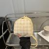 Single Checkered Pattern Shoulder Crossbody Bag Handbag Fashion