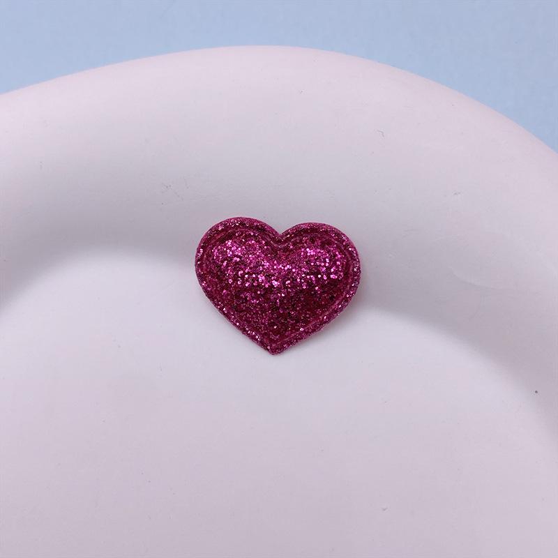 10 Pièces/Ensemble Appliques Cœur Pailletées Patchs Rembourrés Pour Bricolage Accessoires de Cheveux Décoration Vêtements Chapeau Artisanat Fournitures de Couture