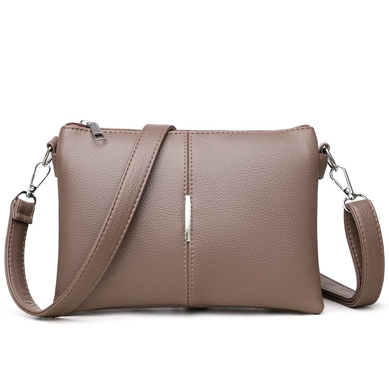 Geantă de umăr pătrată mică pentru femei, geantă crossbody din piele moale, geantă pentru mamă