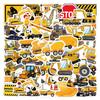 55 Unique Excavator Graffiti Stickers for Car, Suitcase, and Water Cup