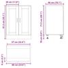Kitchen Base Cabinet Porto High Gloss White Particleboard