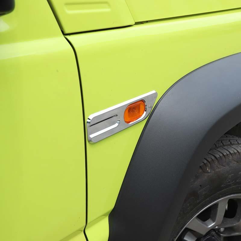 Car Fender Turn Signal Light Lamp Decoration Protective Cover For Suzuki Jimny 2019 Up Car Exterior Accessories