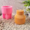 Striped Shape Silicone Candle Molds Soap Making Molds for Epoxy Resin Candle Soap Making Home Decoration Art Craft