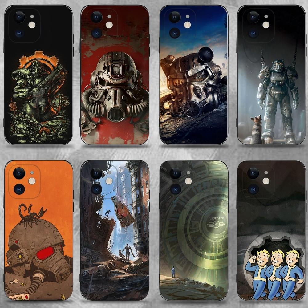 F-Fallout S-Serie 4 Coole Handyhülle Für iPhone 16,15,14,13,12,11 Plus,Pro Max,XS,X,XR,SE,Mini,8,7,Weiches Silikon Schwarze Abdeckung