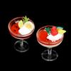 2Pc Dollhouse Mini Goblet Yogurt Ice Cream Cup Mini Food Doll Accessories